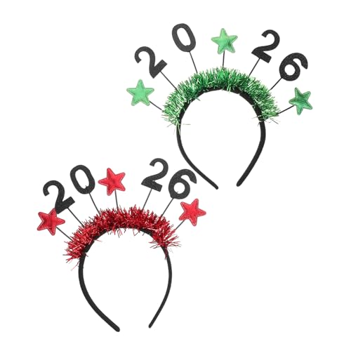 Hohopeti 2 Stück Teiliges Year Haarreif Sternen Design Leichte Festliche Stirnbänder für Silvester Feiern Vielseitige Partyaccessoires für Familien und Veranstaltungen Hohopeti 2 Stück Teiliges Year Haarreif Sternen Design Leichte Festliche Stirnbänder für Silvester Feiern Vielseitige Partyaccessoires für Familien und Veranstaltungen von Hohopeti