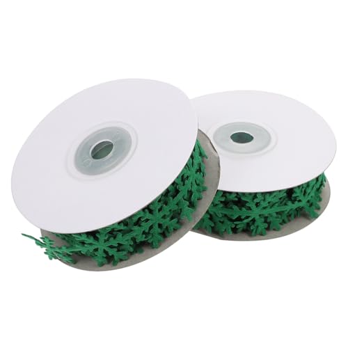 Hohopeti 2 Stück Weihnachtliche Schneeflocken Deko Geschenkband Grün Vielseitiges Geschenkverpackungsband für DIY Basteln Party und Festdekoration Geeignet für Geschenke Flaschen Hohopeti 2 Stück Weihnachtliche Schneeflocken Deko Geschenkband Grün Vielseitiges Geschenkverpackungsband für DIY Basteln Party und Festdekoration Geeignet für Geschenke Flaschen von Hohopeti