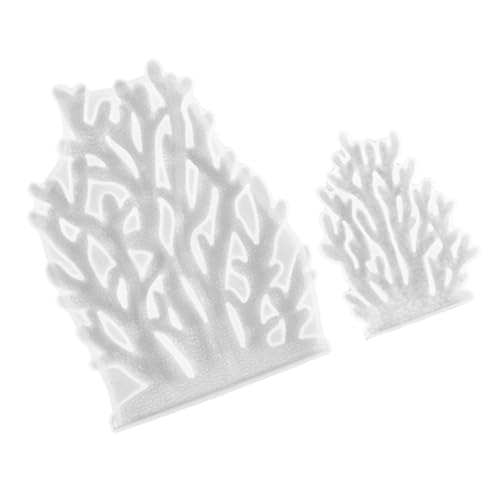Hohopeti 2 Stücke Teiliges Silikonform für DIY Korallen Tischdekorationen Flexible Transparente Gießform Wiederverwendbar für Handgefertigte Ornamente und Heimdekorationen von Hohopeti