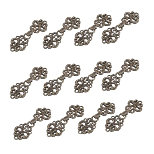 Hohopeti 20 Paare Chinesische Knoten-metallverschlussknöpfe für Kleidung Langlebige Sichere Verschlüsse Vintage Stil für Cheongsam Hanfu DIY Nähzubehör Modische Bekleidungsbeschläge Hohopeti 20 Paare Chinesische Knoten-metallverschlussknöpfe für Kleidung Langlebige Sichere Verschlüsse Vintage Stil für Cheongsam Hanfu DIY Nähzubehör Modische Bekleidungsbeschläge von Hohopeti