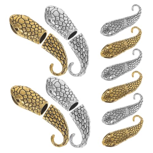 Hohopeti 20 Paare Teiliges Schlangenverschluss aus Legierungsmetall Vielseitiger Verschluss für Armbänder und Halsketten Langlebig Einfach zu Montieren für DIY Schmuckherstellung und Hohopeti 20 Paare Teiliges Schlangenverschluss aus Legierungsmetall Vielseitiger Verschluss für Armbänder und Halsketten Langlebig Einfach zu Montieren für DIY Schmuckherstellung und von Hohopeti