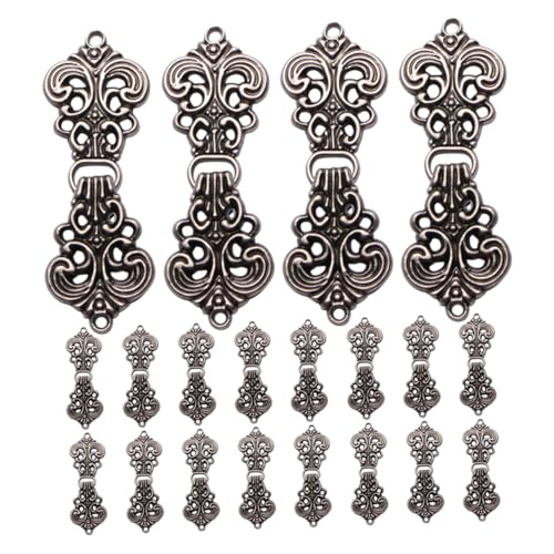Hohopeti 20 Paare Vintage Hanfu Umhang Verschluss Schnalle mit Traditionellem Wolkenmuster Eloxierte Metallclips für Strickjacke Cardigan Mantel Sicherer Klickverschluss für Festlichen und Hohopeti 20 Paare Vintage Hanfu Umhang Verschluss Schnalle mit Traditionellem Wolkenmuster Eloxierte Metallclips für Strickjacke Cardigan Mantel Sicherer Klickverschluss für Festlichen und von Hohopeti