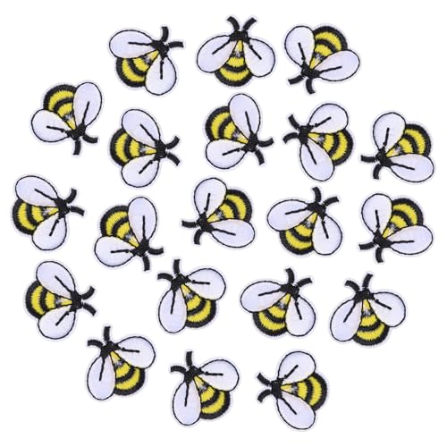 Hohopeti 20 Stück Bestickte Bienen Applikationen zum Aufnähen und Aufbügeln Dicke Textur Klare Muster Kreative Stoffflicken für Kleidung Taschen DIY Mode Kleidungsgestaltung Hohopeti 20 Stück Bestickte Bienen Applikationen zum Aufnähen und Aufbügeln Dicke Textur Klare Muster Kreative Stoffflicken für Kleidung Taschen DIY Mode Kleidungsgestaltung von Hohopeti