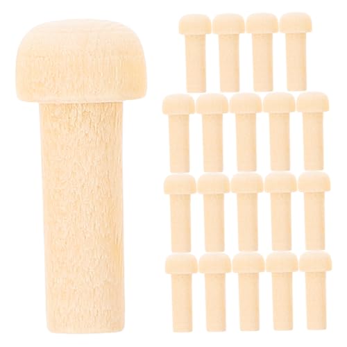 Hohopeti 20 Stück Mini Holz Achsstifte aus Massivem Holz Naturbelassen Langlebig und Vielseitig für DIY Möbel und Bastelprojekte zum Bemalen und Kreativen Gestalten Hohopeti 20 Stück Mini Holz Achsstifte aus Massivem Holz Naturbelassen Langlebig und Vielseitig für DIY Möbel und Bastelprojekte zum Bemalen und Kreativen Gestalten von Hohopeti