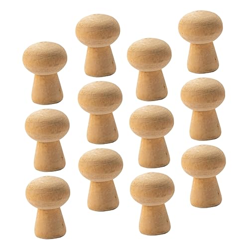 Hohopeti 20 Stück Teiliges DIY Holzpilz Basteln Holzfigur Holzdeko zum Bemalen für Kreative Malerei und Dekoration Hohopeti 20 Stück Teiliges DIY Holzpilz Basteln Holzfigur Holzdeko zum Bemalen für Kreative Malerei und Dekoration von Hohopeti