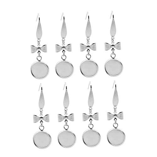 Hohopeti 20 Stück Teiliges DIY Ohrring aus Runde Ohrstecker Grundplatten mit Innendurchmesser Stabile Schmuckzubehör Trays für Ohrschmuckgestaltung Silberfarbene Ohrhaken für Damen Hohopeti 20 Stück Teiliges DIY Ohrring aus Runde Ohrstecker Grundplatten mit Innendurchmesser Stabile Schmuckzubehör Trays für Ohrschmuckgestaltung Silberfarbene Ohrhaken für Damen von Hohopeti