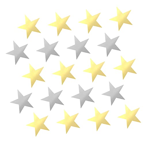 Hohopeti 20 Stück Teiliges Doppelseitige Papier Sterne Dekorationen Gold Silber Sichere Diy Bastelmaterialien für Wand und Party Deko für Grußkarten Klassenzimmer und Gemütliche Wohnräume Hohopeti 20 Stück Teiliges Doppelseitige Papier Sterne Dekorationen Gold Silber Sichere Diy Bastelmaterialien für Wand und Party Deko für Grußkarten Klassenzimmer und Gemütliche Wohnräume von Hohopeti