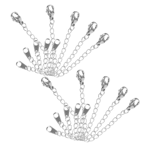 Hohopeti 20 Stück Teiliges Edelstahl kettenverlängerungs Karabinerverschluss Rostfreie Schmuck extender für Halsketten und Armbänder DIY Schmuckzubehör Langlebig und Einfach zu Verwenden Hohopeti 20 Stück Teiliges Edelstahl kettenverlängerungs Karabinerverschluss Rostfreie Schmuck extender für Halsketten und Armbänder DIY Schmuckzubehör Langlebig und Einfach zu Verwenden von Hohopeti