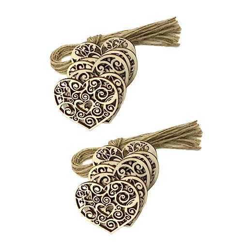 Hohopeti 20 Stück Teiliges Holzherz Dekoset Herzförmige Anhänger mit Langlebige DIY Holzhänger für Hochzeit Party Wand und Wohnraumdeko Juteschnur Vielseitige Bastelaccessoires Hohopeti 20 Stück Teiliges Holzherz Dekoset Herzförmige Anhänger mit Langlebige DIY Holzhänger für Hochzeit Party Wand und Wohnraumdeko Juteschnur Vielseitige Bastelaccessoires von Hohopeti