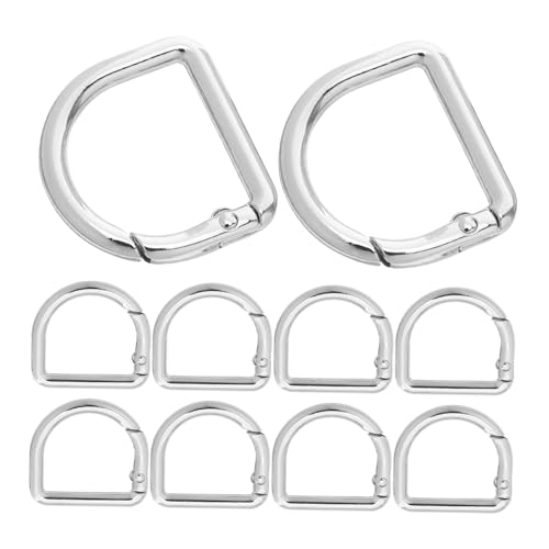 Hohopeti 20 Stück Teiliges Kleine D-ring-karabiner aus Langlebiger Zinklegierung mit Federverschluss Glatte Oberfläche Vielseitig für Schlüsselanhänger Rucksäcke Geldbörsen Hohopeti 20 Stück Teiliges Kleine D-ring-karabiner aus Langlebiger Zinklegierung mit Federverschluss Glatte Oberfläche Vielseitig für Schlüsselanhänger Rucksäcke Geldbörsen von Hohopeti