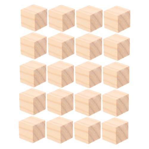 Hohopeti 20 Stück Teiliges Quadratische Holzblöcke Naturbelassene Splintfreie Bausteine für DIY Bastelprojekte und Montessori Lernspiele Stabile Holzklötze zum Stapeln und Zählen Hohopeti 20 Stück Teiliges Quadratische Holzblöcke Naturbelassene Splintfreie Bausteine für DIY Bastelprojekte und Montessori Lernspiele Stabile Holzklötze zum Stapeln und Zählen von Hohopeti