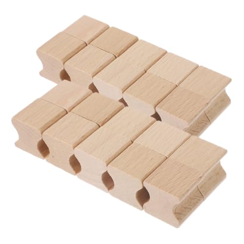 Hohopeti 20 Stück Teiliges Quadratischer Holzstempelrohlinge aus Buchenholz Blanko Rillendesign zum Schnitzen Kleine DIY Holzstempel für Scrapbooking Handwerksprojekte Leicht Tragbar und von Hohopeti
