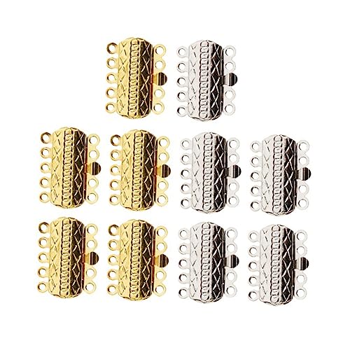 Hohopeti 20 Stück Teiliges Schmuck Verschlüsse aus Stahl Farbe Reihige Armband und Halsketten Steckverbinder Leichte Langlebige Schmuckherstellung Zubehör für DIY Schmuck Einfache Montage Hohopeti 20 Stück Teiliges Schmuck Verschlüsse aus Stahl Farbe Reihige Armband und Halsketten Steckverbinder Leichte Langlebige Schmuckherstellung Zubehör für DIY Schmuck Einfache Montage von Hohopeti
