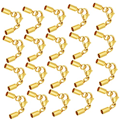Hohopeti 20 Stück Teiliges Schmuckverschluss Karabinerverschluss für Lederband Loch Langlebiger Lobster Clasp für Armband Halskette DIY Schmuckherstellung Hohopeti 20 Stück Teiliges Schmuckverschluss Karabinerverschluss für Lederband Loch Langlebiger Lobster Clasp für Armband Halskette DIY Schmuckherstellung von Hohopeti