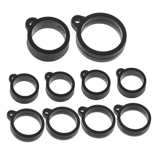 Hohopeti 20 Stück Teiliges Silikon Anhängeringe in Schwarz Praktische Anti verlust Gadget ringe Langlebige Tragbare Befestigung für Schlüssel Kameras und Zubehör Hohopeti 20 Stück Teiliges Silikon Anhängeringe in Schwarz Praktische Anti verlust Gadget ringe Langlebige Tragbare Befestigung für Schlüssel Kameras und Zubehör von Hohopeti