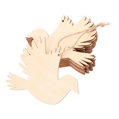 Hohopeti 20 Stück Teiliges Unbemalte Holzvögel mit Hanfseil DIY Holzanhänger für Hochzeits und Weihnachtsdeko Natürliche Vogel Holzausschnitte zum Basteln Scrapbooking Partydekoration Hohopeti 20 Stück Teiliges Unbemalte Holzvögel mit Hanfseil DIY Holzanhänger für Hochzeits und Weihnachtsdeko Natürliche Vogel Holzausschnitte zum Basteln Scrapbooking Partydekoration von Hohopeti