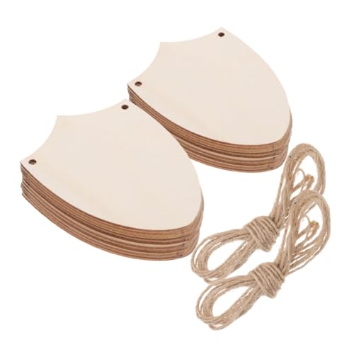 Hohopeti 20 Stück Teiliges Unvollendeter Holzschild Schilde zum Bemalen Natürliche Holz Cutouts für DIY Bastelprojekte Rustikale Holzornamente für Mittelalterliche Dekoration und Party Hohopeti 20 Stück Teiliges Unvollendeter Holzschild Schilde zum Bemalen Natürliche Holz Cutouts für DIY Bastelprojekte Rustikale Holzornamente für Mittelalterliche Dekoration und Party von Hohopeti