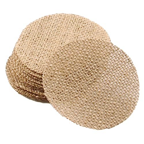 Hohopeti 20 Stück Teiliges Vintage Jute Stoffscheiben Langlebige DIY Weihnachtsbaum Anhänger zum Bemalen und Dekorieren Rustikale Weihnachtsdeko für Fenster Kamin und Festtagsfeiern Hohopeti 20 Stück Teiliges Vintage Jute Stoffscheiben Langlebige DIY Weihnachtsbaum Anhänger zum Bemalen und Dekorieren Rustikale Weihnachtsdeko für Fenster Kamin und Festtagsfeiern von Hohopeti