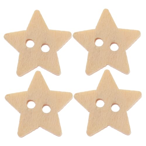 Hohopeti 200 Stück Holzknöpfe Sternform mit Löchern Natürliche Umweltfreundliche Holzknöpfe zum Annähen Basteln Stricken Scrapbooking Handgemachte Stern Embellishments Hohopeti 200 Stück Holzknöpfe Sternform mit Löchern Natürliche Umweltfreundliche Holzknöpfe zum Annähen Basteln Stricken Scrapbooking Handgemachte Stern Embellishments von Hohopeti