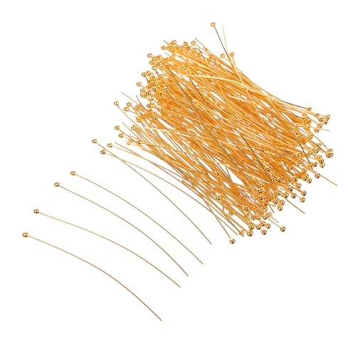 Hohopeti 200 Stück Kupfer Rundkopf End Pins für Schmuckherstellung Stabile Ball Head Pins für DIY Halsketten Armbänder Ohrringe Widerstandsfähig und Vielseitig Einsetzbar Hohopeti 200 Stück Kupfer Rundkopf End Pins für Schmuckherstellung Stabile Ball Head Pins für DIY Halsketten Armbänder Ohrringe Widerstandsfähig und Vielseitig Einsetzbar von Hohopeti