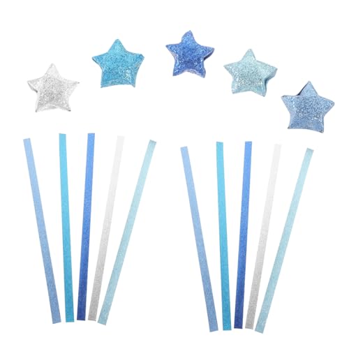 Hohopeti 200 Stück Origami Papierstreifen Glitzerpapier Bastelpapier Farbverlauf Blau DIY Faltpapier für Handarbeit Bastelprojekte Origami Sterne Material Hohopeti 200 Stück Origami Papierstreifen Glitzerpapier Bastelpapier Farbverlauf Blau DIY Faltpapier für Handarbeit Bastelprojekte Origami Sterne Material von Hohopeti