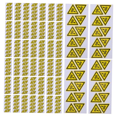 Hohopeti 200 Stück Warnzeichenaufkleber Warnsignale Bedrohungszeichen Warnschild für elektrische Warnschilder für Maschinen Gefahrenhandsymbol Sicherheitsaufkleber PVC Gelb Hohopeti 200 Stück Warnzeichenaufkleber Warnsignale Bedrohungszeichen Warnschild für elektrische Warnschilder für Maschinen Gefahrenhandsymbol Sicherheitsaufkleber PVC Gelb von Hohopeti