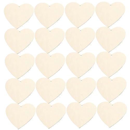 Hohopeti 200Stücke Unfertige Herz Holzschneider für DIY Kunsthandwerk Holzscheiben Herzform für Hochzeitsdekoration und Valentinstag Juteschnur Hohopeti 200Stücke Unfertige Herz Holzschneider für DIY Kunsthandwerk Holzscheiben Herzform für Hochzeitsdekoration und Valentinstag Juteschnur von Hohopeti