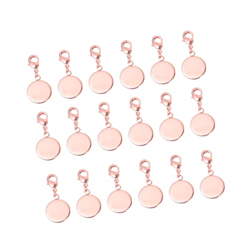Hohopeti 20Stücke DIY Anhänger Kupfer mit Karabinerhaken für Schmuckherstellung Roségold Charm Anhänger für Armbänder Hohopeti 20Stücke DIY Anhänger Kupfer mit Karabinerhaken für Schmuckherstellung Roségold Charm Anhänger für Armbänder von Hohopeti
