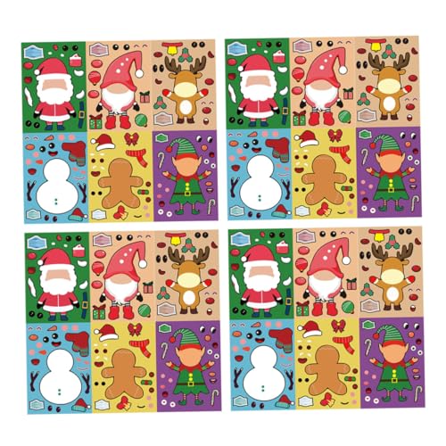 Hohopeti 24 Blatt Teiliges Weihnachts Puzzle Sticker Kreatives DIY für Mädchen und Jungen Festliche Xmas Dekoration Pädagogisch für Weihnachtsfeiern und Lernspaß Hohopeti 24 Blatt Teiliges Weihnachts Puzzle Sticker Kreatives DIY für Mädchen und Jungen Festliche Xmas Dekoration Pädagogisch für Weihnachtsfeiern und Lernspaß von Hohopeti