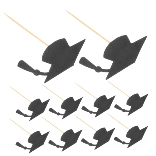 Hohopeti 24 Stück Teiliges Abschluss Cupcake Topper mit Schwarzem Bachelorhut Langlebige Tortendeko für Schulabschluss Einfache Handhabung Vielseitig Einsetzbar für Graduation Partys und Hohopeti 24 Stück Teiliges Abschluss Cupcake Topper mit Schwarzem Bachelorhut Langlebige Tortendeko für Schulabschluss Einfache Handhabung Vielseitig Einsetzbar für Graduation Partys und von Hohopeti