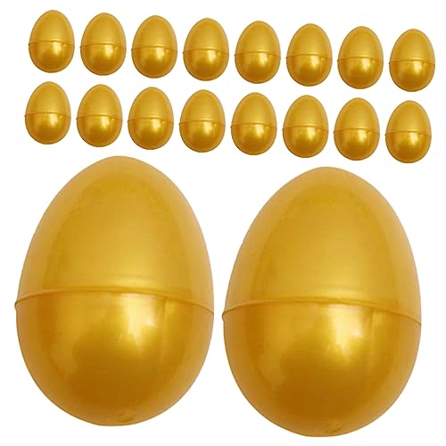 Hohopeti 24 Stück Teiliges Goldene Kunststoff Eier Befüllbare Geschenkverpackung Ostereier zum Befüllen Kreative Verpackungsboxen für Süßigkeiten Kinderparty und DIY Dekoration Hohopeti 24 Stück Teiliges Goldene Kunststoff Eier Befüllbare Geschenkverpackung Ostereier zum Befüllen Kreative Verpackungsboxen für Süßigkeiten Kinderparty und DIY Dekoration von Hohopeti