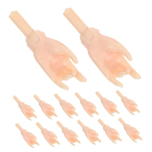 Hohopeti 24 Stück Teiliges Kleine Puppenhände aus Robustem Kunststoff Realistische Bewegliche Doll Body Parts Kompakt und Leicht für DIY Bastelprojekte und Puppensammler Geeignet Hohopeti 24 Stück Teiliges Kleine Puppenhände aus Robustem Kunststoff Realistische Bewegliche Doll Body Parts Kompakt und Leicht für DIY Bastelprojekte und Puppensammler Geeignet von Hohopeti