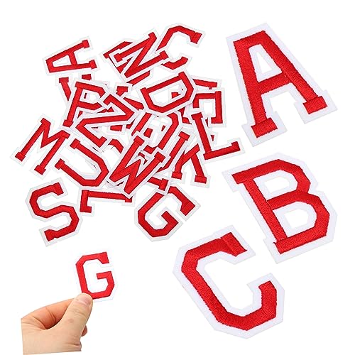 Hohopeti 26 Stück Teiliges Rote Bestickte Buchstaben Patches A Z zum Aufbügeln Langlebige Alphabet Bügelapplikationen für Kleidung Jeans Taschen Hüte Leichte und Kompakte Stoffbuchstaben Hohopeti 26 Stück Teiliges Rote Bestickte Buchstaben Patches A Z zum Aufbügeln Langlebige Alphabet Bügelapplikationen für Kleidung Jeans Taschen Hüte Leichte und Kompakte Stoffbuchstaben von Hohopeti