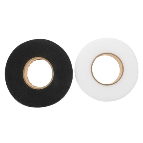 Hohopeti 2Rollen Doppelseitiges Klebeband Gewebtem Stoff Heißschmelz Interlining für DIY Projekte Weiße und Schwarze für Stoffreparaturen und Kreative Hohopeti 2Rollen Doppelseitiges Klebeband Gewebtem Stoff Heißschmelz Interlining für DIY Projekte Weiße und Schwarze für Stoffreparaturen und Kreative von Hohopeti