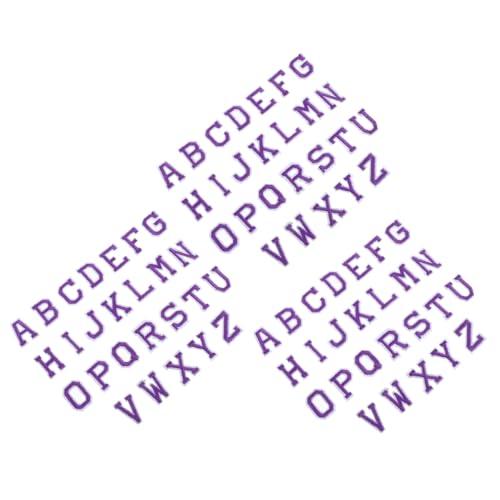 Hohopeti 3 Sets Filz Buchstabentafel Buchstaben Applikation Patches DIY Näh Applikationen Buchstaben Kleidungs Patches Message Boards Näh von Hohopeti