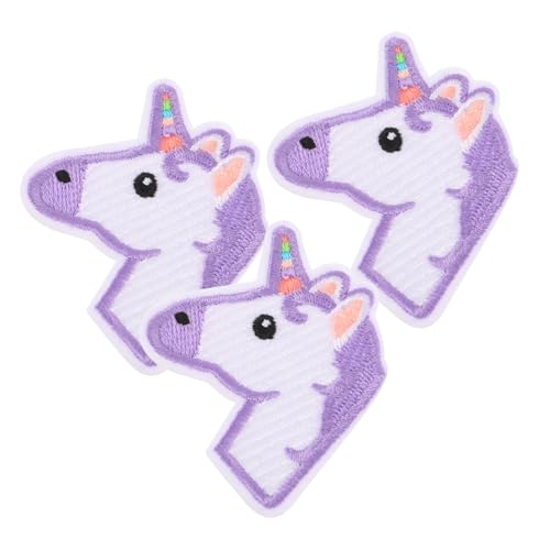 Hohopeti 3 Stück Einhorn-Patches Stoffaufkleber für Jungen und Mädchen Kleidung Taschen Heimdekoration Stickerei von Hohopeti