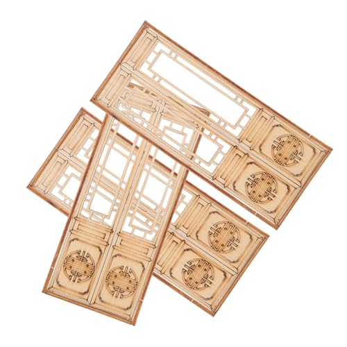 Hohopeti 3 Stück Miniatur Holz Doppeltüren im Huistil Diy Puppenhaus Eingangstüren Detailgetreue Haustüren für Modellbau und Dekorative Bastelprojekte Hohopeti 3 Stück Miniatur Holz Doppeltüren im Huistil Diy Puppenhaus Eingangstüren Detailgetreue Haustüren für Modellbau und Dekorative Bastelprojekte von Hohopeti