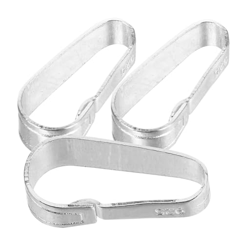 Hohopeti 3 Stück Teiliges Silber Klemmbügel Schmuckverschluss für Halsketten und Armbänder Einfacher DIY anhängerverbinder Kompakt und Vielseitig für Schmuckherstellung von Hohopeti
