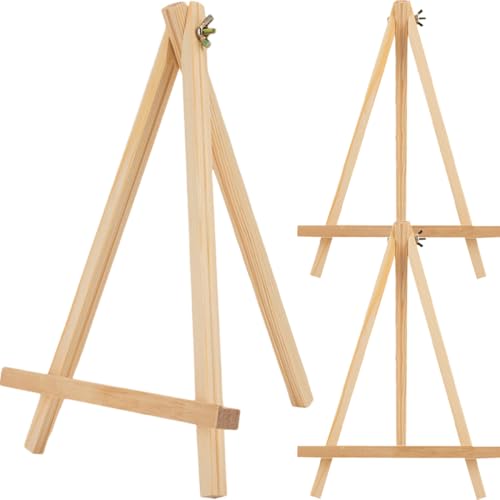 Hohopeti 3 Stück Tischstaffeleien Holz Faltbare Display Ständer für Kunst und Bastelprojekte für Erwachsene und Schüler Verstellbar und von Hohopeti