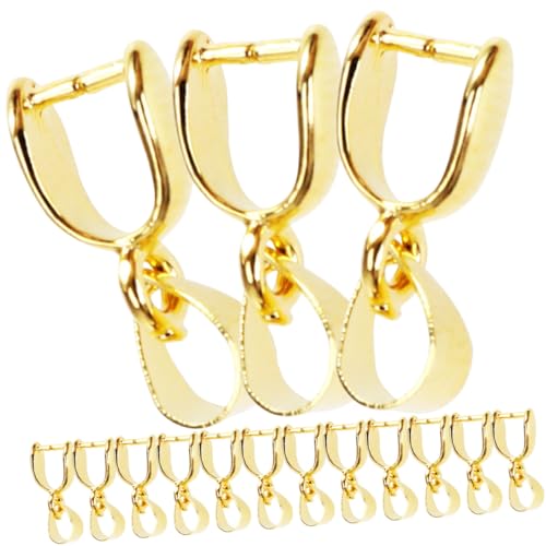 Hohopeti 30 Stück Teiliges Goldene Schmuckanhänger Quetschperlen Langlebige Anhängerschlaufen für DIY Halsketten Armbänder Anhänger Vielseitige Schmuckherstellung Zubehör Hohopeti 30 Stück Teiliges Goldene Schmuckanhänger Quetschperlen Langlebige Anhängerschlaufen für DIY Halsketten Armbänder Anhänger Vielseitige Schmuckherstellung Zubehör von Hohopeti