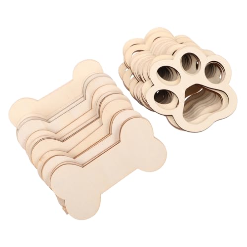 Hohopeti 30 Stück Teiliges Holzornamente Knochen Pfotenform Naturbelassene DIY Blanko-holzanhänger Nachhaltige Haustier-dekoration für Halloween Weihnachten Partys Vielseitig Verwendbar Hohopeti 30 Stück Teiliges Holzornamente Knochen Pfotenform Naturbelassene DIY Blanko-holzanhänger Nachhaltige Haustier-dekoration für Halloween Weihnachten Partys Vielseitig Verwendbar von Hohopeti