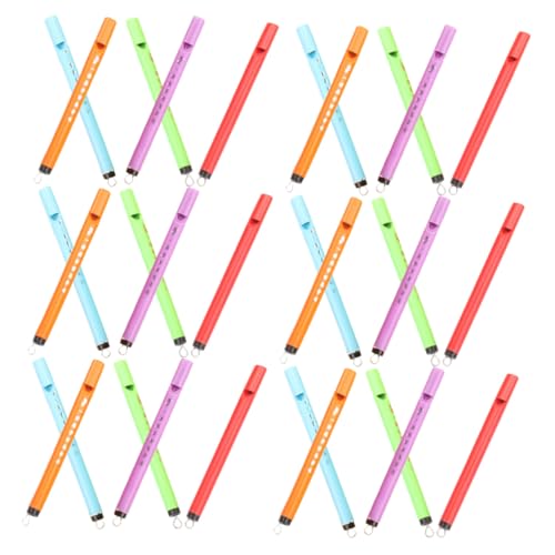 Hohopeti 30 Stück Teiliges Mini Vogelpfeifen aus Kunststoff Leichte Trillerpfeifen Spielzeuge für Teens Handliche Mini Flöten mit Lautem Klang Bunte Vogelruf Pfeifen für Zufällige Farbe von Hohopeti