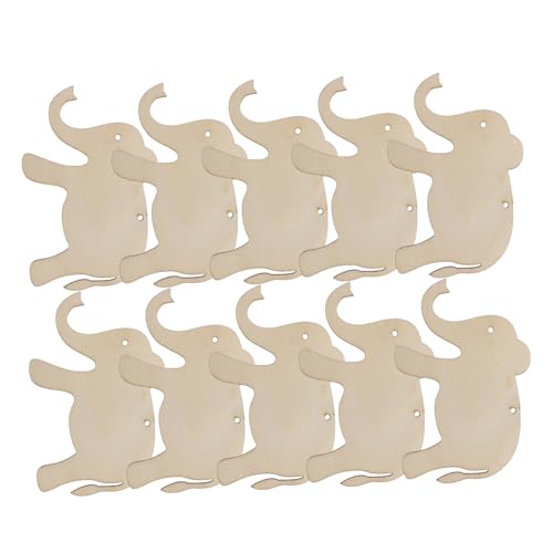 Hohopeti 30pcs Leere Elefantenform Holzscheiben Mit Jute -schnur Und Löcher Unvollendete Hölzerne Tags Für DIY -handwerksprojekte Hochzeits Verzierungen Und Wohnkultur von Hohopeti