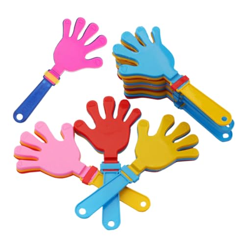 Hohopeti 36 Stück Teiliges Handklatscher Kunststoff Kleine Leichte Partykrachmacher für Geräuschstarke Handklapper für Spiele Geburtstagsfeiern und Festivals Farblich Zufällige Farbe von Hohopeti