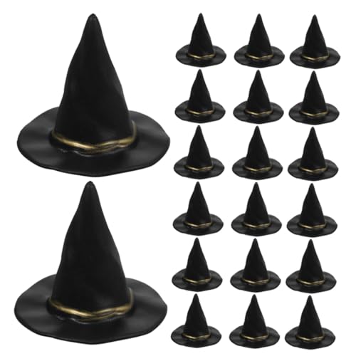 Hohopeti 36 Stück Teiliges Mini Hexenhüte Kleine Zaubererhüte für DIY Bastelprojekte Puppenhaus Zubehör Vielseitige Halloween Party Dekoration Kompakt und Kreativ für Innen Außenbereich von Hohopeti