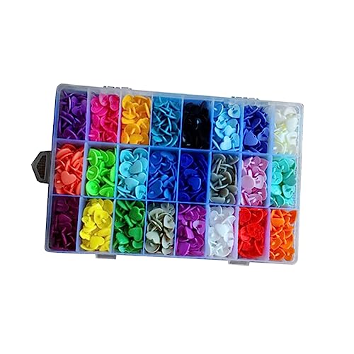 Hohopeti 360 Sätze Herzform Druckknopf Set Farbige Kunststoff Druckknöpfe für DIY Kleidung Bastelprojekte und Babyartikel Set Aufbewahrungsbox Hohopeti 360 Sätze Herzform Druckknopf Set Farbige Kunststoff Druckknöpfe für DIY Kleidung Bastelprojekte und Babyartikel Set Aufbewahrungsbox von Hohopeti