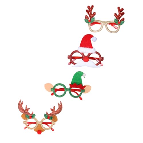 Hohopeti 4 Stück Geweihbrillenrahmen Weihnachtsfeierbrille Weihnachtsbrillengestell Weihnachtsbrille Requisiten Party-brillen-requisiten Brille Zum Thema Weihnachten Flanell Zufällige Farbe Hohopeti 4 Stück Geweihbrillenrahmen Weihnachtsfeierbrille Weihnachtsbrillengestell Weihnachtsbrille Requisiten Party-brillen-requisiten Brille Zum Thema Weihnachten Flanell Zufällige Farbe von Hohopeti