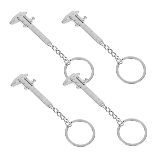 Hohopeti 4 Stück Schlüsselanhänger Schlüsselanhänger Zubehör Mini Mini Messschieber Messschieber Werkzeug Hohopeti 4 Stück Schlüsselanhänger Schlüsselanhänger Zubehör Mini Mini Messschieber Messschieber Werkzeug von Hohopeti