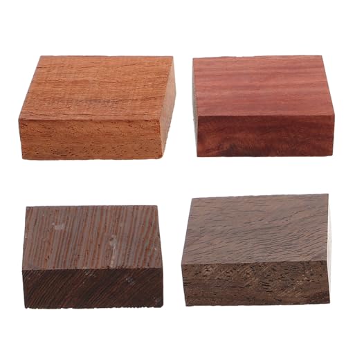 Hohopeti 4 Stück Teiliges Holzring material Exotischem Holz Quadratische Rohlinge für DIY Schmuckherstellung Handgefertigte Holzstücke aus Chicken Wing Zambia Bloodwood Windmill Rosewood Hohopeti 4 Stück Teiliges Holzring material Exotischem Holz Quadratische Rohlinge für DIY Schmuckherstellung Handgefertigte Holzstücke aus Chicken Wing Zambia Bloodwood Windmill Rosewood von Hohopeti