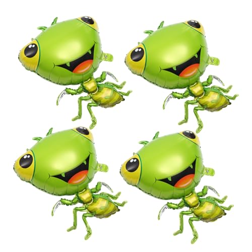 Hohopeti 4 Stück Teiliges Insekten Folienballons Niedliche Partydekoration für Kindergeburtstag Kreative Tierform Luftballons als Fotorequisite und Raumdeko von Hohopeti